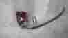 00001 Mid Usa Motorcycle Chrome Tail Light Red Swivel Mount