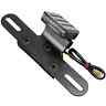 011120 Cycle Standard Universal Ebony Led Tail Light With License Plate