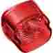 8763143 04-15 Drag Specialties Ds Led Laydown Taillight Lens W O Window Red Harley Flstc Classic