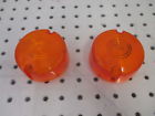 0503201615 Harley Davidson Round Amber Turn Signal Lenses 3 Dia