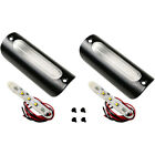 1.25x3.75ba Namz Black Finish And Amber Led Lights For Harley Models