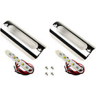1.25x3.75pa Namz Polished Chrome And Amber Led Lights For Harley Models