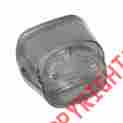12-0417ma Laydown Taillight Lens With Window Smoke Drag Specialties No Tag
