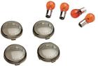 142176 Drag Specialties Ds Smoked Turn Signal Lens Kit Harley Davidson