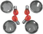143968 Drag Specialties Ds Smoke Turn Signal Lens Kit With Chrome