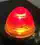 1847-1 K-d Lamp Co Original Glass Bee Hive Bullet Lens Harley Davidson Knucklehead Era Rat Rod Red