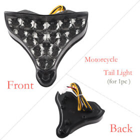 Se47yf076 1pc Motorcycle Led Black Tail Brake Lights Taillamp For Yamaha Yzf R1 2009-2013
