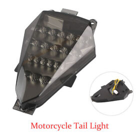 1x Motor Led Taillight Integrated Turn Signals Fit Yamaha Fz1 Fz8 2006-12 Smoke
