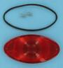 2010-0222 Drag Specialties Cat Eye Lens Red