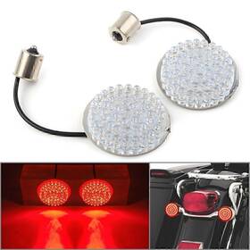 1156 22shopde 631000178248 Red Rear Turn Signal Light Inserts Blinker For Harley-davidson Hd Road King