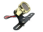 2fm-42-u4320g Retro Custom Led Mesh Tail Brake Light Brass Bracket Bobber