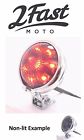 2fm-62-21519 Bates Style Chrome Mini Taillight Retro Volt Led Tail Brake