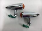 33-1005 Manufacturing Chrome Led Marker Lamp Set Amber Custom Universal Motorcycle