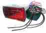330310 American Classic Motors Chrome Square Night Light Tail Lamp Red Lens Custom Chopper Harley Ironhead Flh