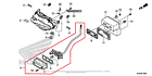 33720-mjw-a01 Honda New Oem Cb Rear Taillight Lamp Assembly