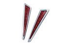 418845 Kuryakyn Sabertooth Saddlebag Accents For Victory Cross Co Chrome