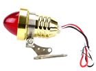 42-u4330g Custom Led Tail Light Brass Round Vintage Harley Bobber New