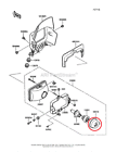 49016-1037 Kawasaki New Oem Klr Headlight Lamp Cover Socket Seal