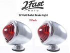 61-73101 Bullet Style Turn Signals Blinker Brake Light Chrome Custom Honda
