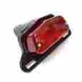 62-21510b Emgo Triumph Bsa Lucas-style Taillight Plate Holder Satin Black