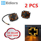 646263975879 Ediors Pair Amber Led Universal Motorcycle Mini Maltese