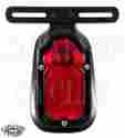 688061 Custom Chrome Black Tombstone Tail Light For Harley With License Plate Bracket