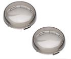 69325-02 Smoke Turn Signal Lenses Kit For Harley Bullet Dome Style