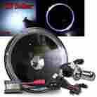 Knockoffparts005804 8000k Kno White Led Halo For Harley 1pc 7 Round Black Usa Headlight Bucket Hid White-6000k-halo-ring-led-smd-neon-ccfl