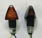 900-2022 Dmp Fuse Led Marker Lights Stalk Mount Black Amber Lens