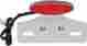 912877 Drag Specialties Ds Cat Eye Led Taillight With License Mount Red