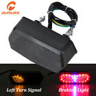 Oms-un001022-bk-a Abs Motorcycle Turn Signals Light Led Brake Stop Rear Taillight For Honda Yamaha