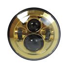 Acc065 Harleybags Gold Headlight Led Daymaker For Harley Davidson Road King