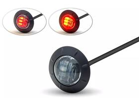 12141 Alchemy Parts Motorbike Led Stop Taillight 2 Inch 50mm Rear Mudguard Of Cafe Racer Smoked Lens