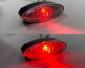 12965 Alchemy Parts New Motorbike Supplementary Tail Light Stop Run Brake Led For Side Panniers