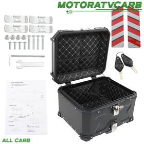 Mot3271690 All-carb 55l Motorcycle Top Case Tail Box Waterproof Luggage Scooter Trunk Storage