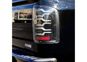 630030 Alpharex Usa 1418 Sierra 1500 2500 3500hd Luxx Led Tail Lights Alphablack Seq