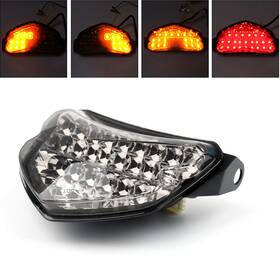 Tl-323-clear Amotopart Clear Led Brake Tail Light Turn Signals For Suzuki Gsxr 600 Gsx-r 750 2004-05
