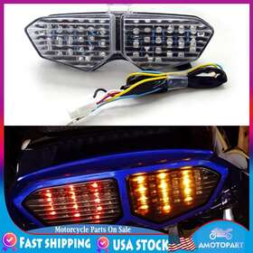 Tl-356-clear Amotopart Integrated Led Taillight Turn Signals For Yamaha Yzf R6 2003-05 R6s Clear