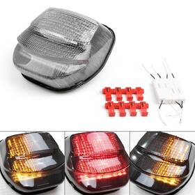 Tl-412-clear Areyourshop Clear Led Taillight Turn Signals For Honda Cbr1100xx 1999-2007