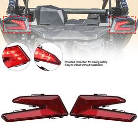 Tl-497-red Areyourshop Left Right Red Led Brake Tail Lights For Can Am Maverick X3 Turbo 2017-2021