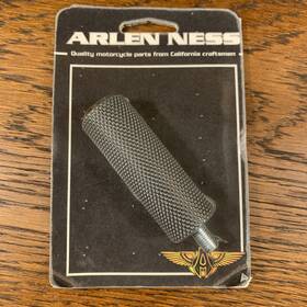 07-927 Arlen Ness Knurled Rubber Brake/shift Peg Black Billet Aluminum