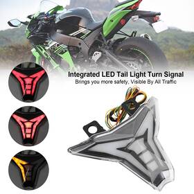 Tl-509-clear Artudatech Integrated Tail Light Turn Signal For Kawasaki Ninja Zx10r Z1000 2013-2022 Clear