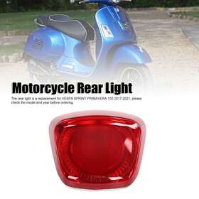 As The Description Shows 297074034519 Red Shell Dc12v Motorcycle Rear Light Running Brake Tail Lamp For Sprint