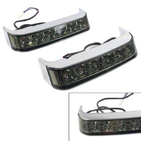 Astore 422122115453 Led Saddlebag Run Brake Light For Harley Electra Street Glide 1997-2013 Chrome