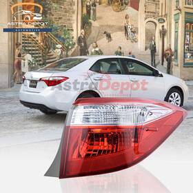 Astradepot 934663120341 For 2014 2015 2016 Toyota Corolla Rear Outer Tail Light Passenger Right Side Rh