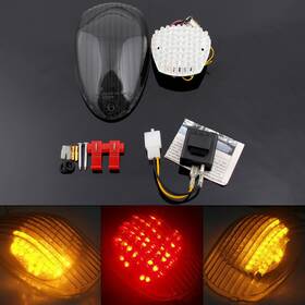Tl-421-smoke Automoto8 Taillight Integrated Turn Signals For Kawasaki Mean Streak 1500 1600 Vulcan 900#