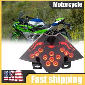 Hm-039-ninja500-wd-bk Auuxxok For 2024-2025 Ninj 500 Z500 Integrated Led Tail Light Turn Signal Brake Lamp