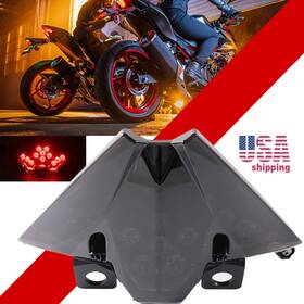 Qd-039-ninja500-wd-bk Auuxxok Led Tail Light For Kawasaki 2024 2025 Ninj 500 Z500position Brake Lamps Smoke