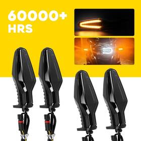 Auxito Mtc-zxd-g310r-21-24 Smoked 4pcs Amber Turn Signal Tail Light Blinker Fit Bmw G310r 2021-2025
