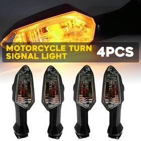 Auxito Mtc-zxd-ninja300-13-21yx Smoke 4pcs Turn Signal Tail Indicator Amber Light Fit Kawasaki Z1000sx 2011-2021